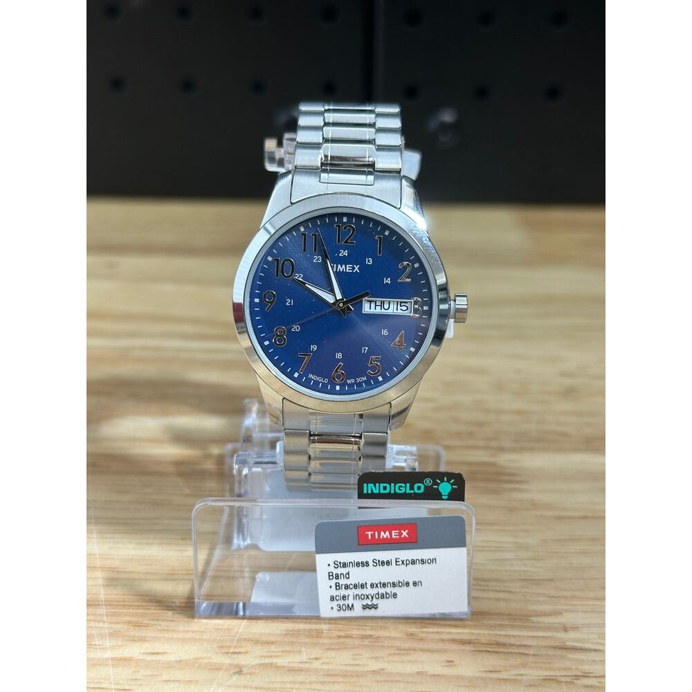 Timex South Street Sport Men's Watch - T2M933 - 36mm - Silver/Blue
